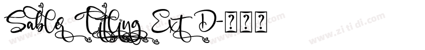 Sabler Titling Ext D字体转换